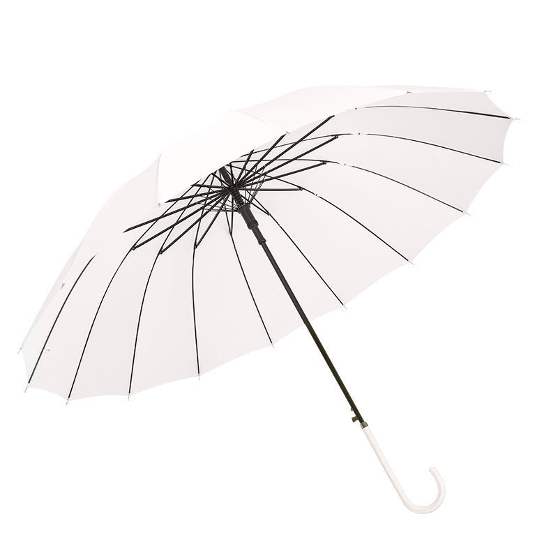 Women's elegant folding umbrella with non-slip handle and wind-resistant technology Bowlift