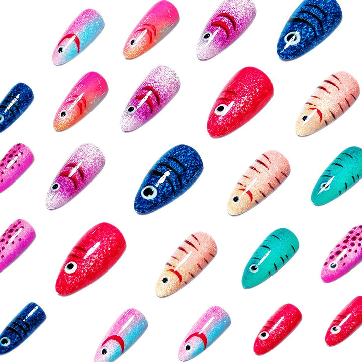 Playful Fish-Themed Nail Art Bowlift
