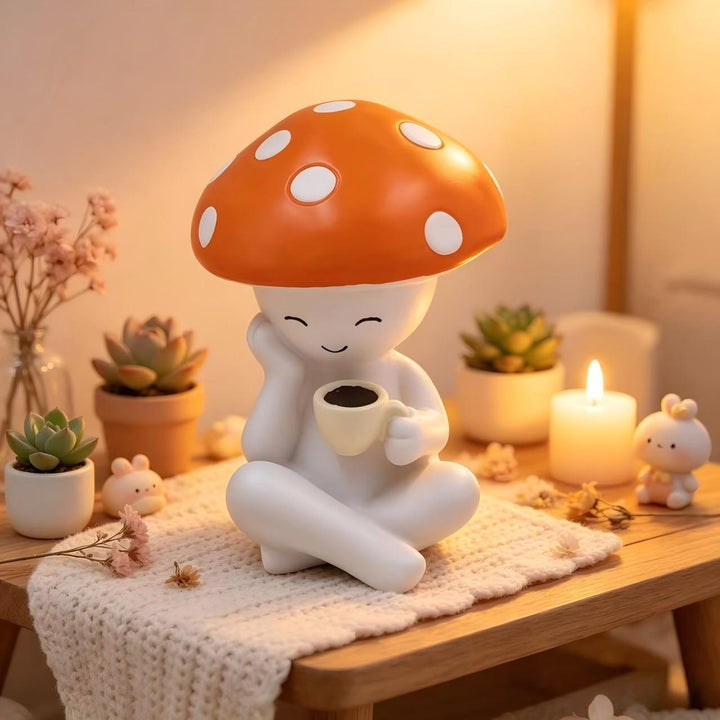 Decorative figure with mushroom hat Bowlift