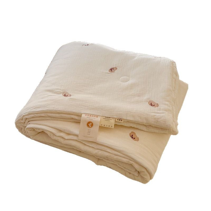 Women lightweight and breathable quilt with delicate floral patterns Bowlift