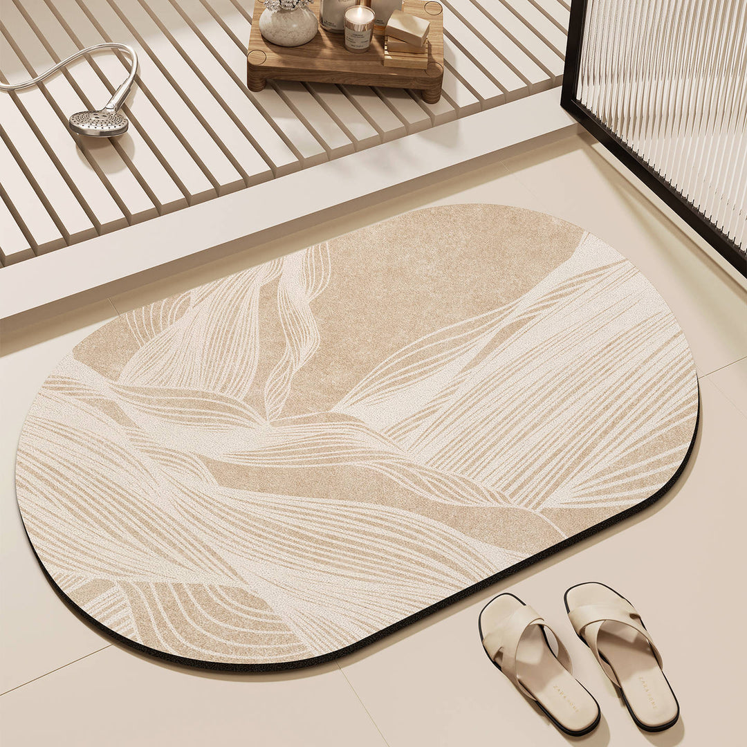 Elegant Oval Bathroom Mat Bowlift