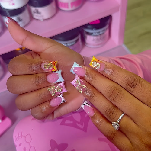 Decorative Thematic Press-On Nails Set Bowlift