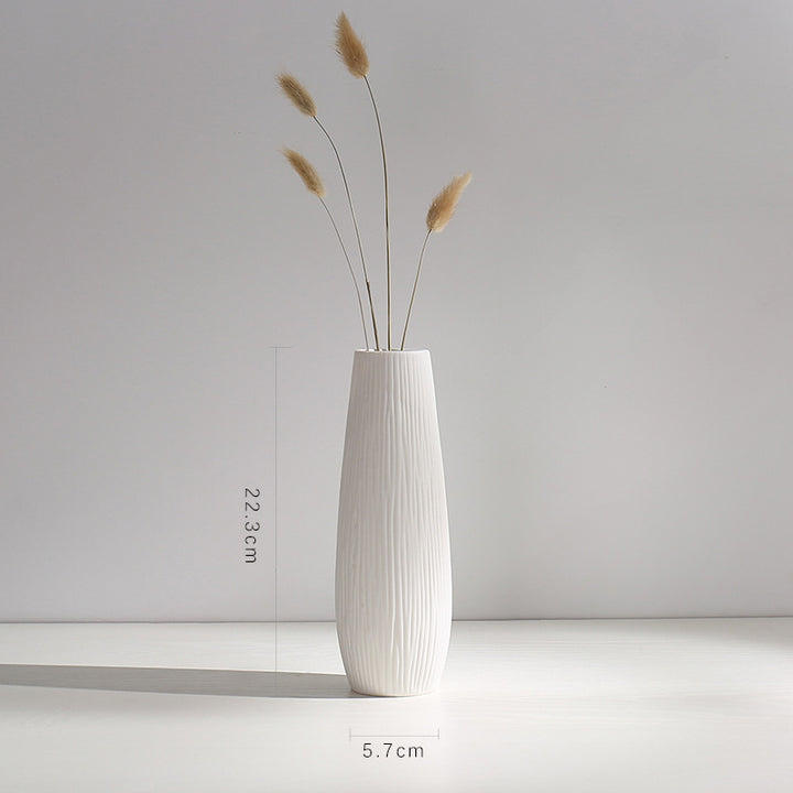 Elegant Curved Ceramic Vase