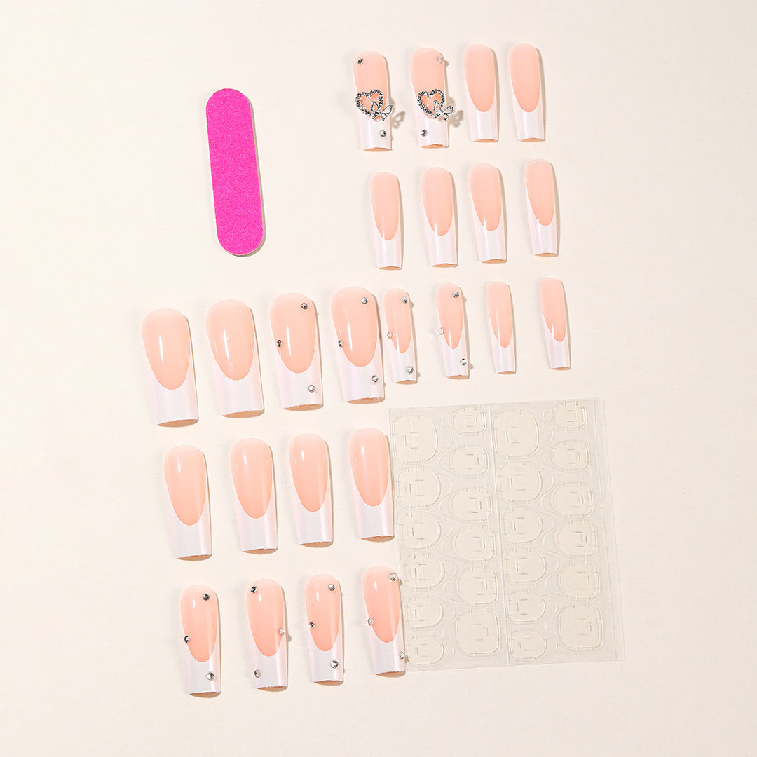 Elegant 3D Acrylic Nail Design Bowlift