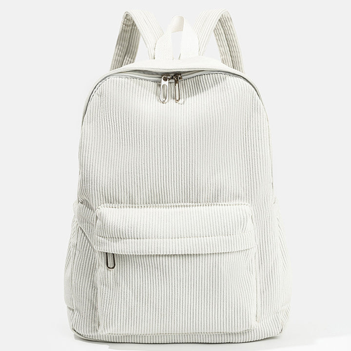 Stylish Corduroy Backpack