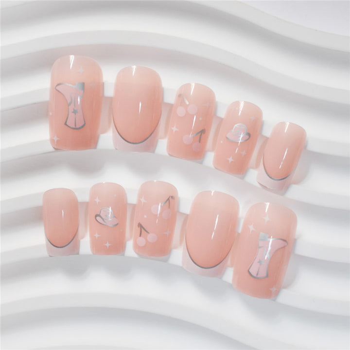 Artistic Press-On Nail Art with Unique Illustrations Bowlift