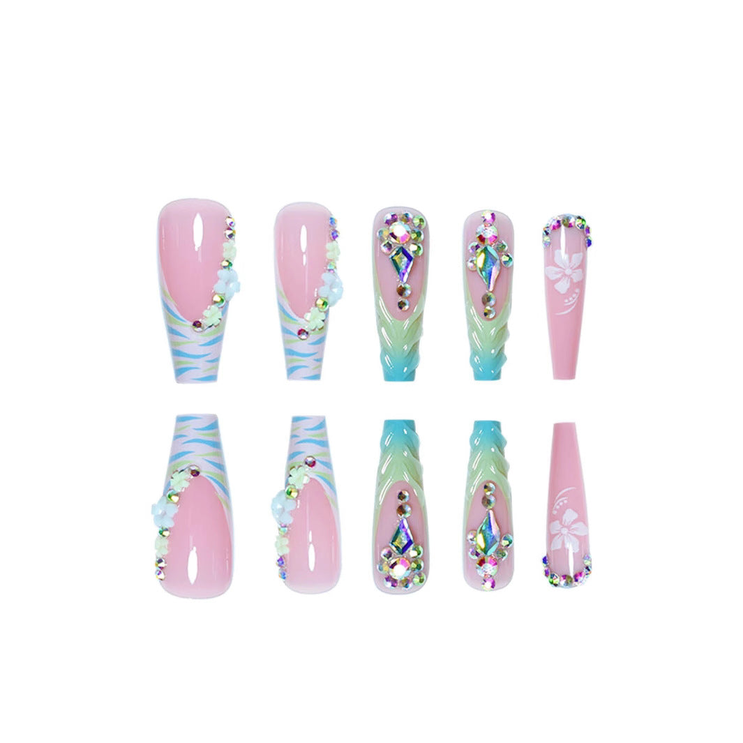 Premium Decorative Press-On Nail Art Bowlift