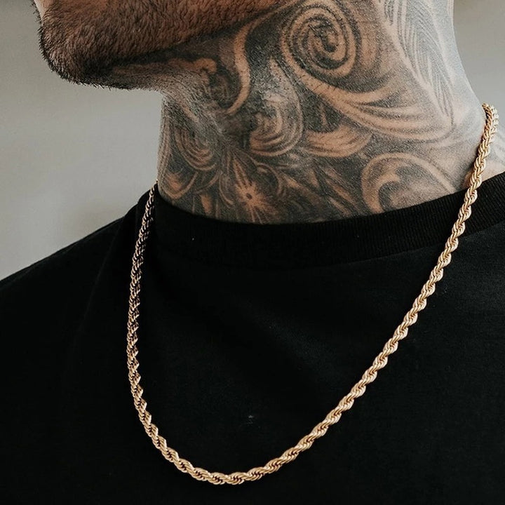 Twisted Rope Chain Necklace Bowlift
