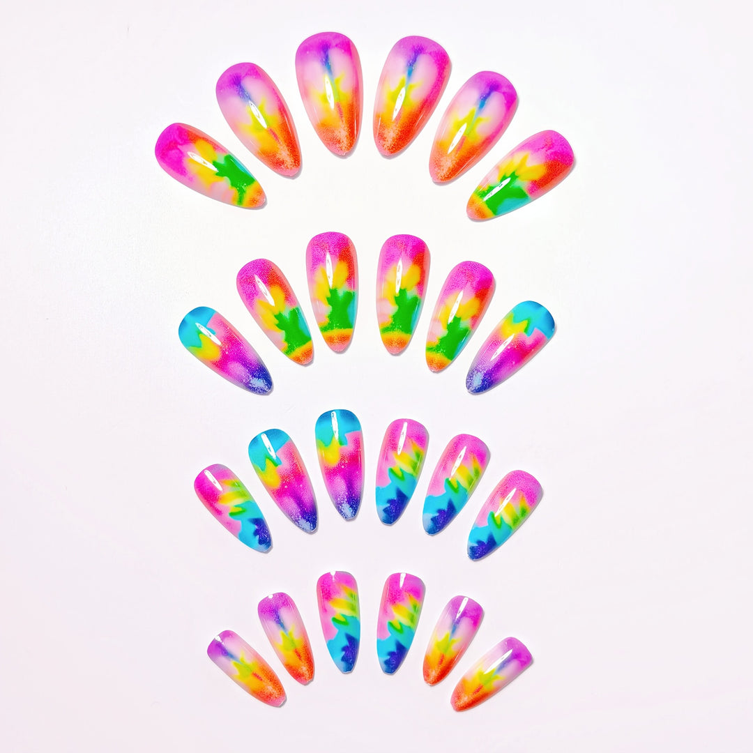 Gradient Color Artificial Nail Set Bowlift