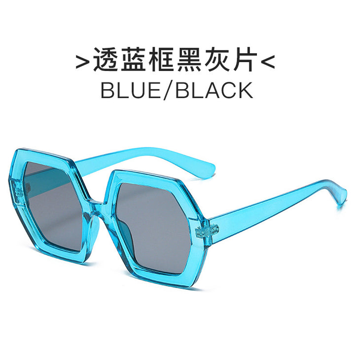 Women extravagant hexagonal sunglasses Bowlift