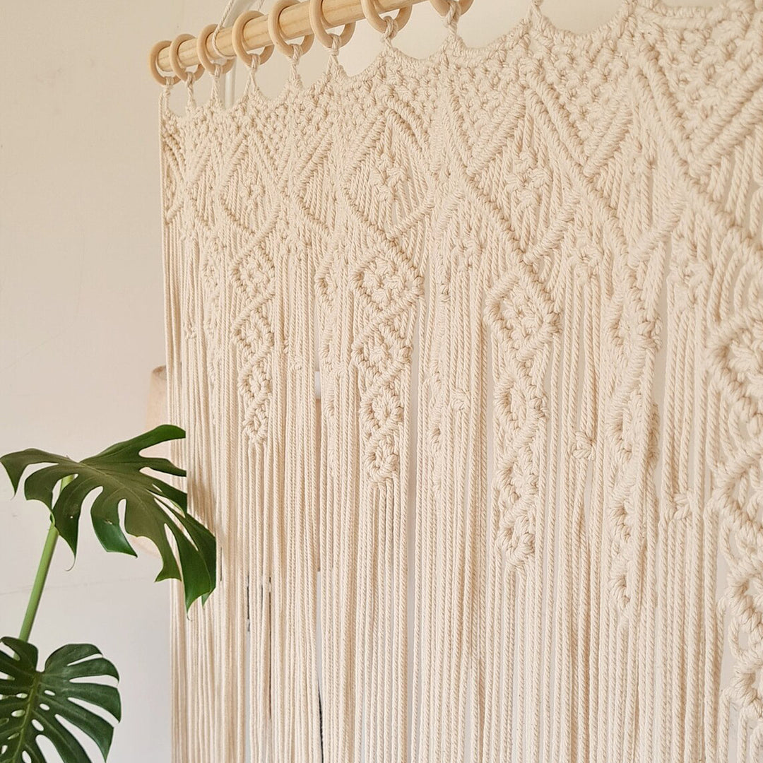 Macrame Room Divider Curtain Bowlift
