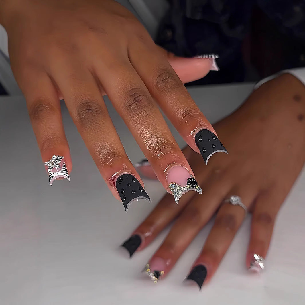 Floral Accent Nail Art Extensions Bowlift