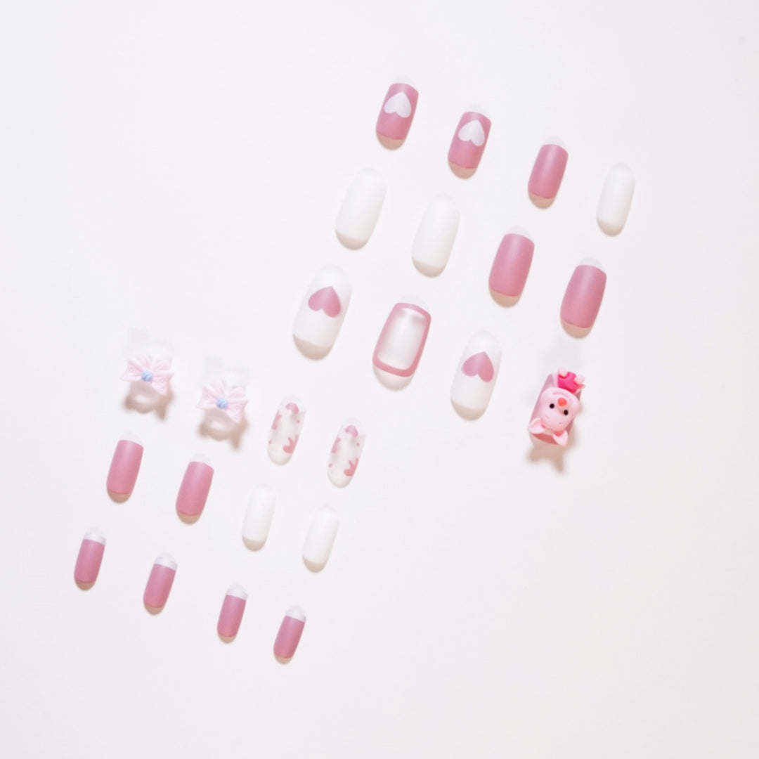 Artificial nail art with playful animal design Bowlift