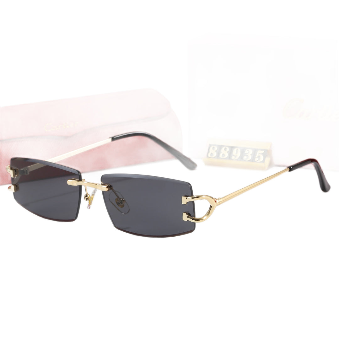 Women Elegant Minimalist Sunglasses with Unique Metal Details Bowlift