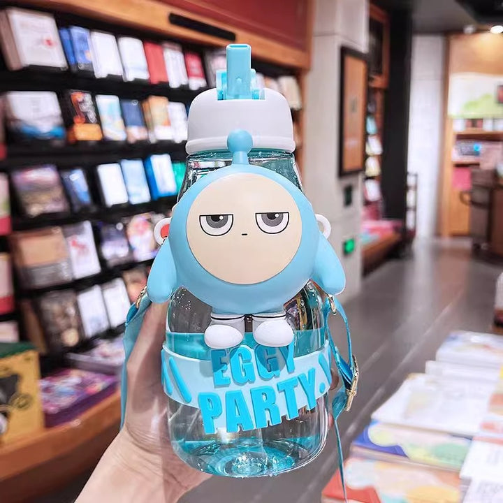 Women’s water bottle with interactive design and stylish character element Bowlift