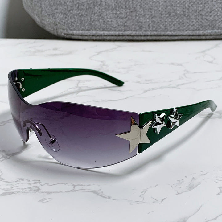 Ladies futuristic sunglasses with striking design and fashionable accents Bowlift