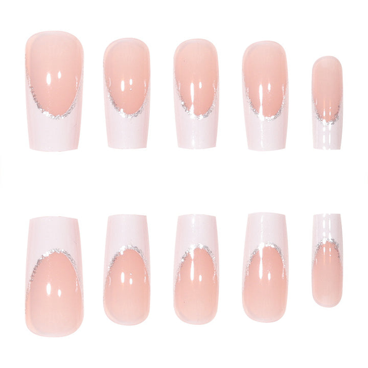 Elegant High-Gloss Press-On Nails Bowlift