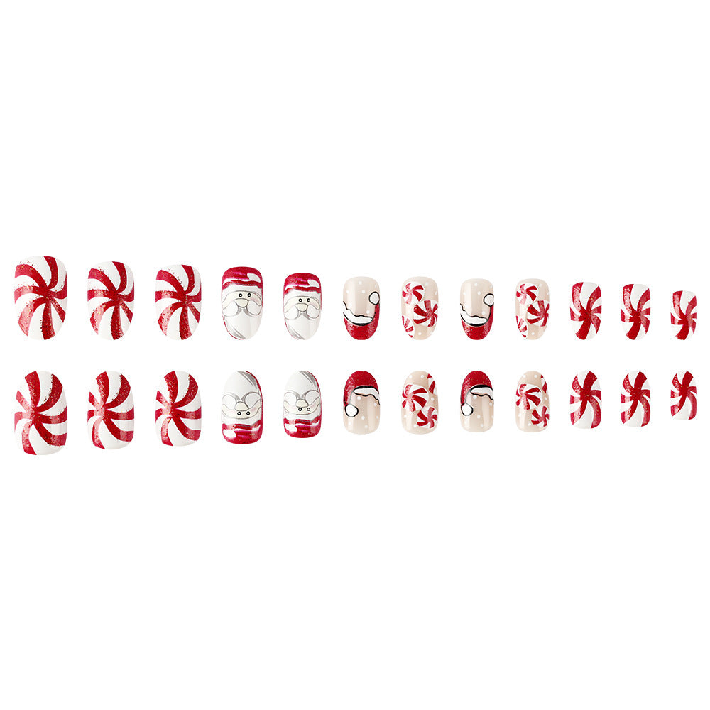 Holiday-Themed Press-On Nail Art Set Bowlift