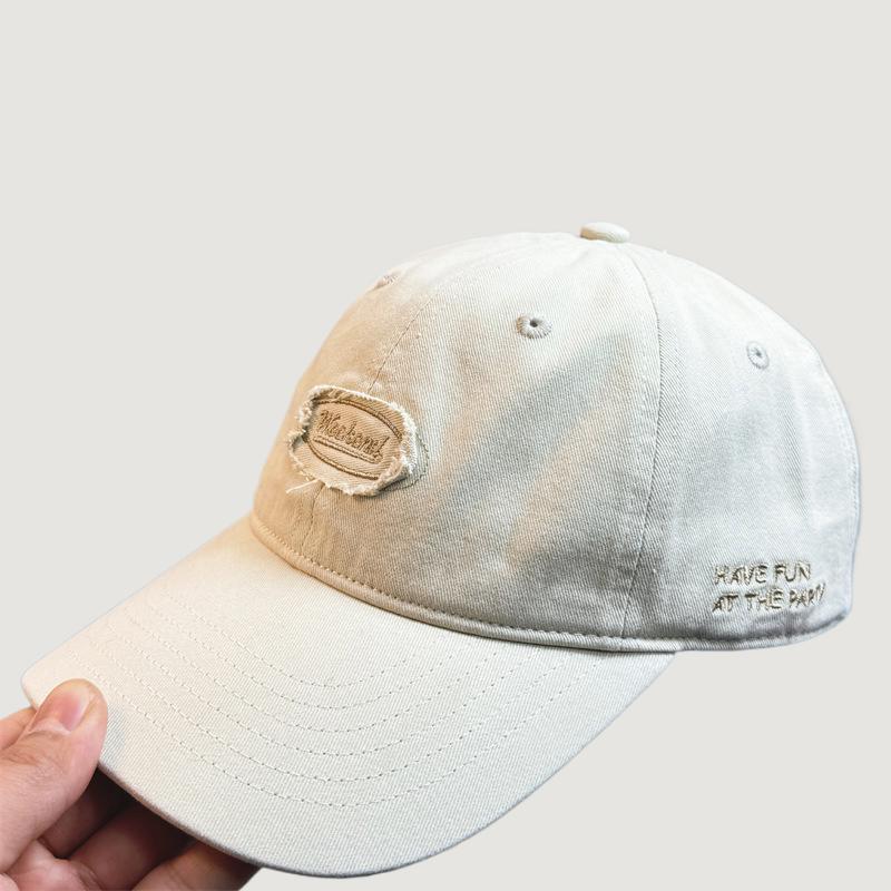 Men's Casual Distressed Embroidered Baseball Cap Bowlift
