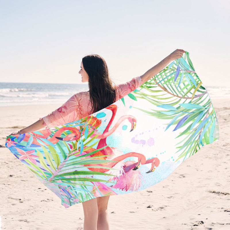 Light beach towel with creative jellyfish motif Bowlift