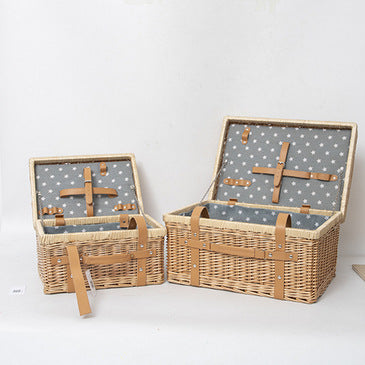 Handcrafted Wicker Storage Box Bowlift