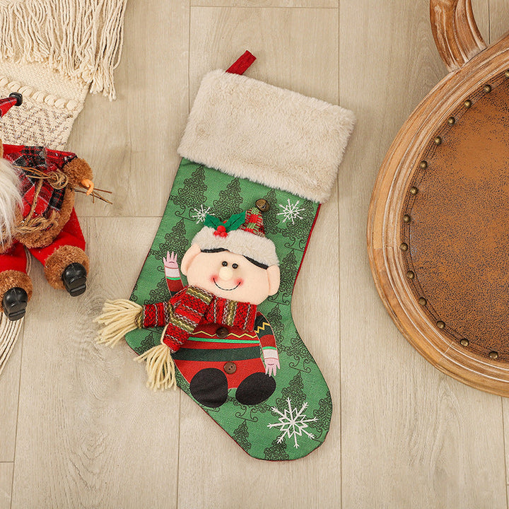 BowLift | Christmas Socks Gift Bag Christmas Tree Hanging Ornaments Candy Bag