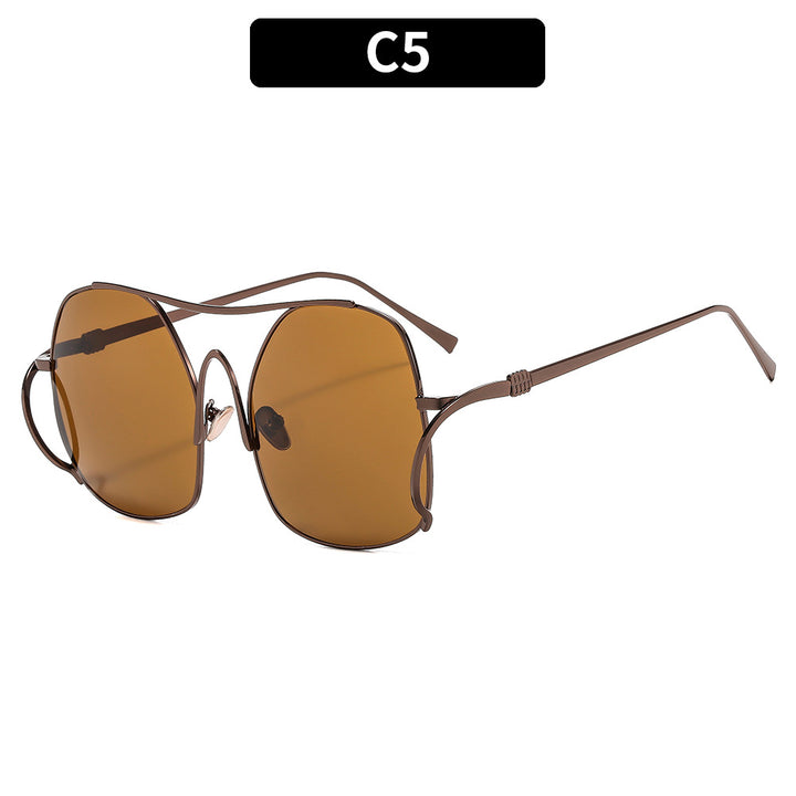 Stylish Oversized Hexagonal Sunglasses