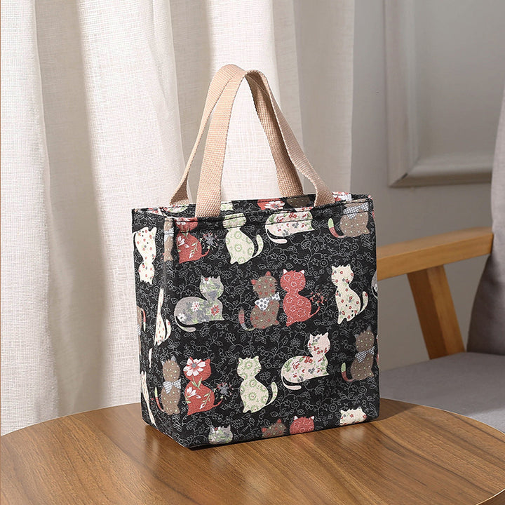 Cute Cat Print Tote Bag Bowlift