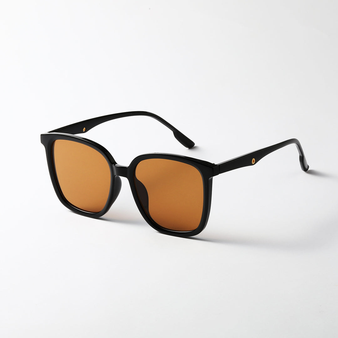 Women's stylish square sunglasses with clear frame and polarized lenses Bowlift