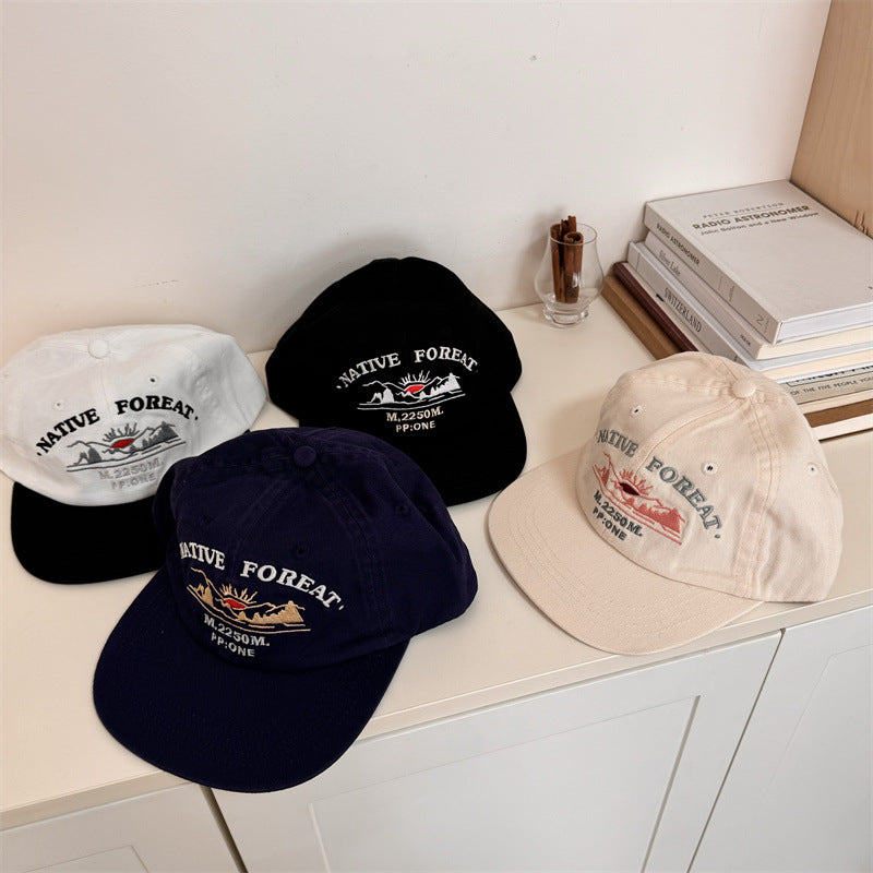 Men's Embroidered Outdoor Adventure Baseball Cap Bowlift