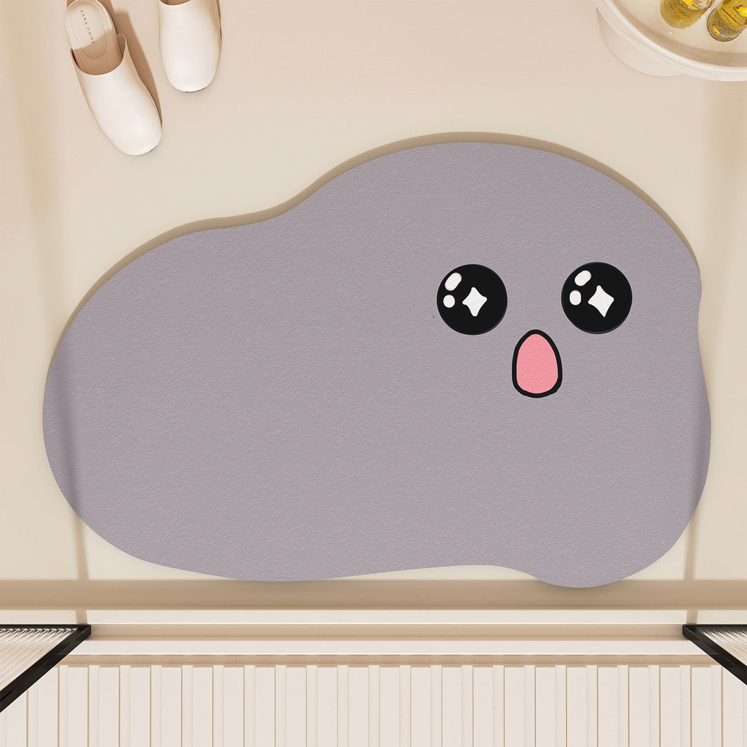 Playful Cloud-Shaped Bath Mat Bowlift