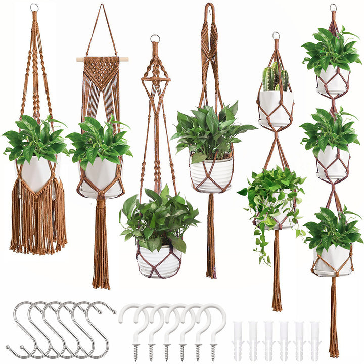 Macrame Plant Hanger Set Bowlift