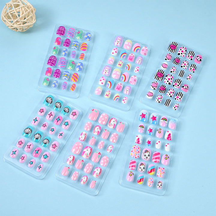 Themed Summer Beach Nail Art Press-On Nails Bowlift