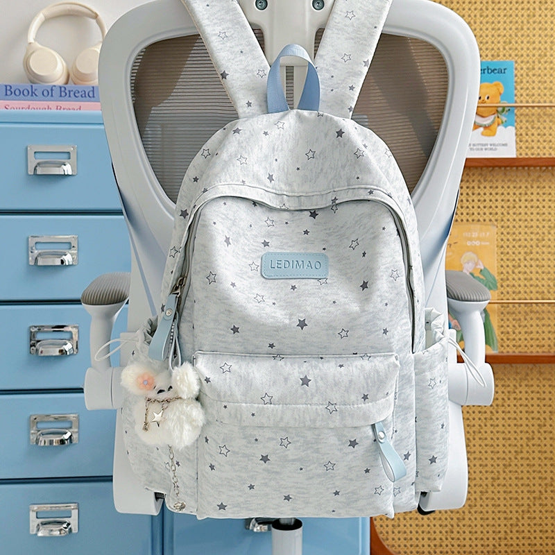Star Print Casual Backpack