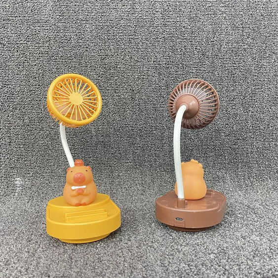 Unisex Portable Hand Fan in Nostalgic Capybara Design Bowlift