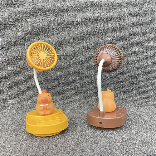Unisex Portable Hand Fan in Nostalgic Capybara Design Bowlift
