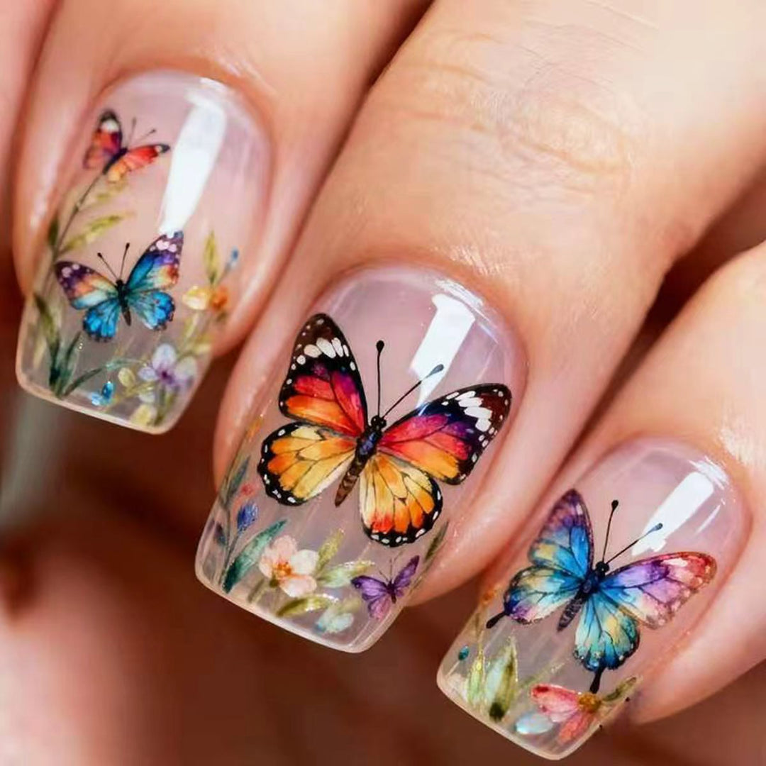 Elegant Butterfly Nail Art Bowlift