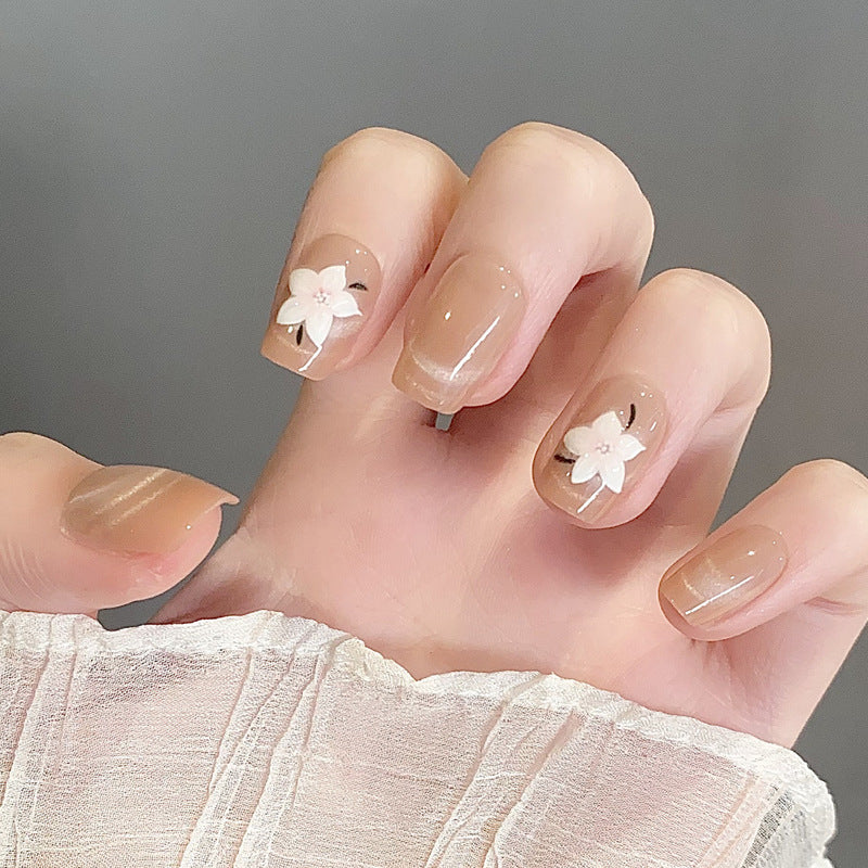 Floral Nail Art Press-On Nails Bowlift