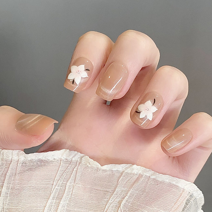 Floral Nail Art Press-On Nails Bowlift