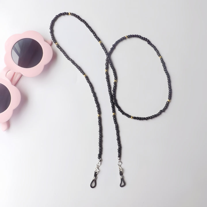 Fashionable glasses strap with elegant pearl clasps Bowlift