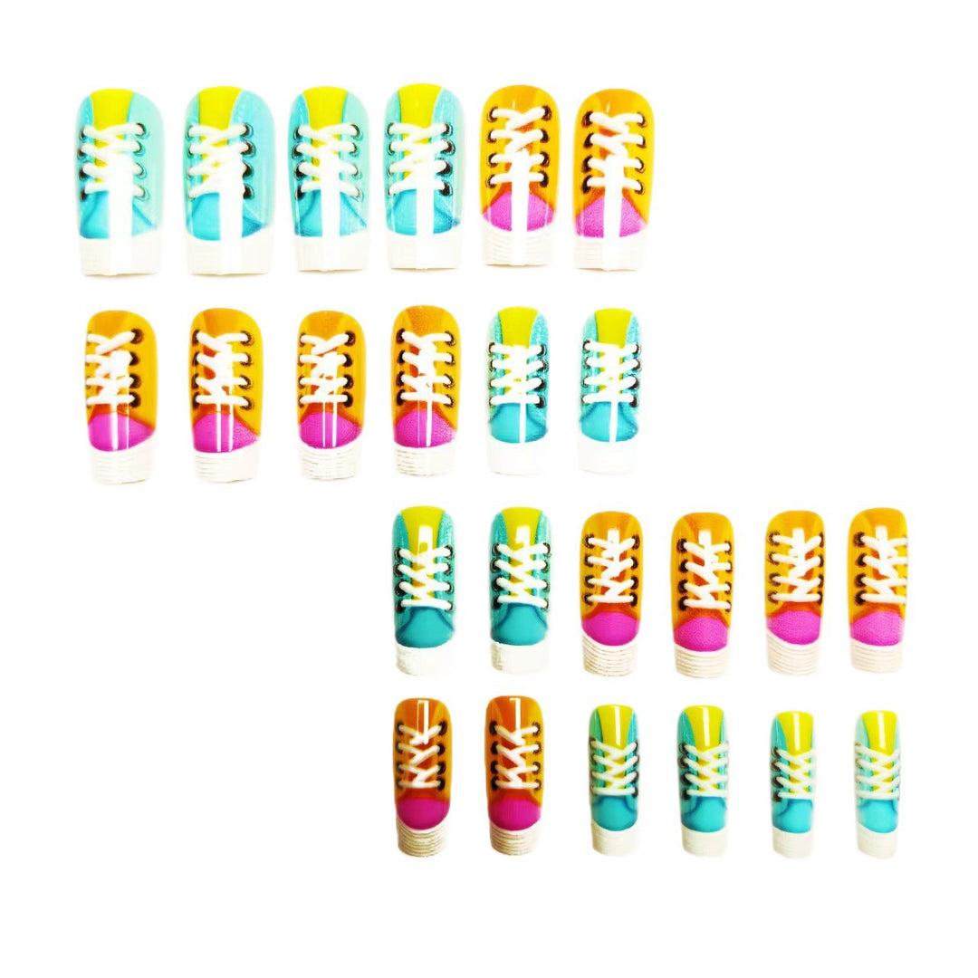 Fun Creative Sneaker Nail Art Bowlift