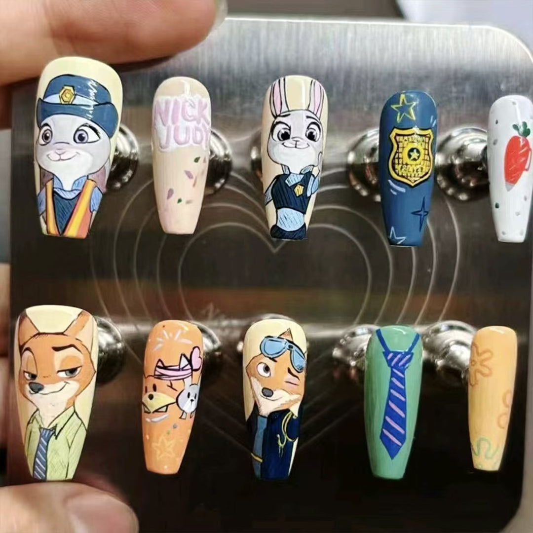 Whimsical Character Nail Art Design Kit Bowlift