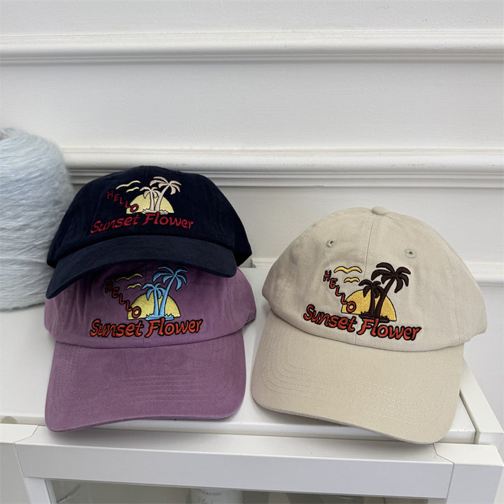 Women's Casual Embroidered Baseball Cap Bowlift