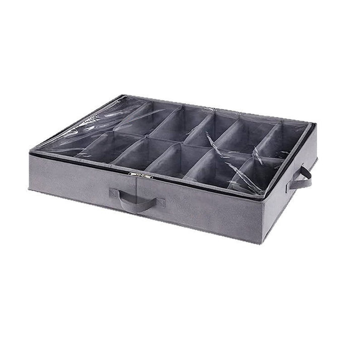 Under-Bed Storage Organizer Box with Clear Lid