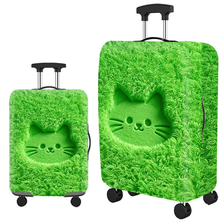 Artistic Cat-Themed Hard Shell Suitcase Bowlift