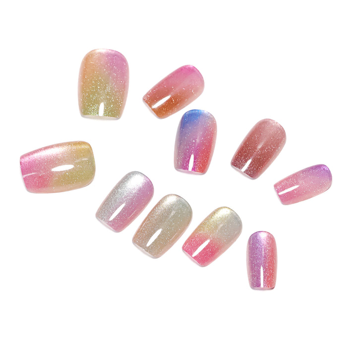 Artistic and colorful acrylic nails Bowlift
