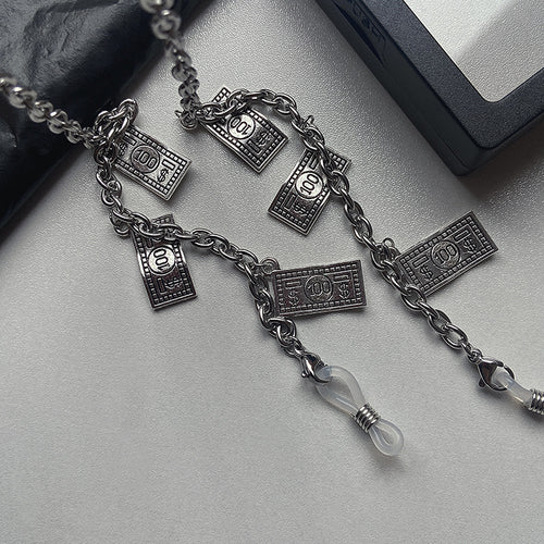 Trendy necklace with banknote pendants Bowlift