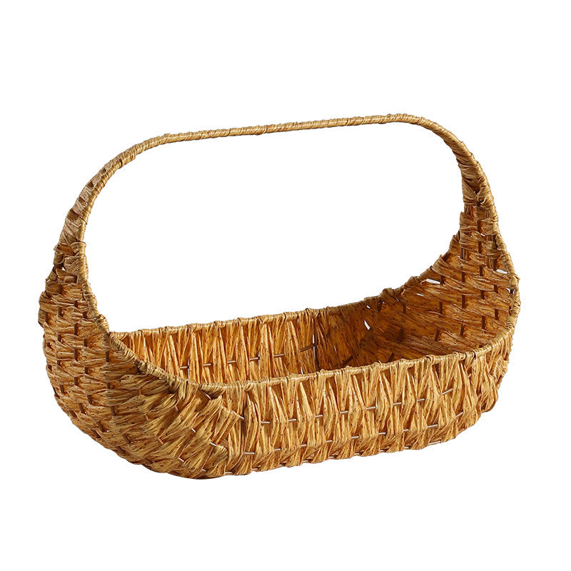 Unisex Handwoven Shopping Basket with Ergonomic Design Bowlift