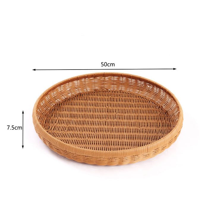 Handwoven Decorative Serving Tray Bowlift