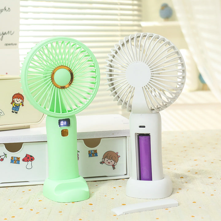 Women's Portable Hand Fan with Energy-Efficient USB Charging Function Bowlift